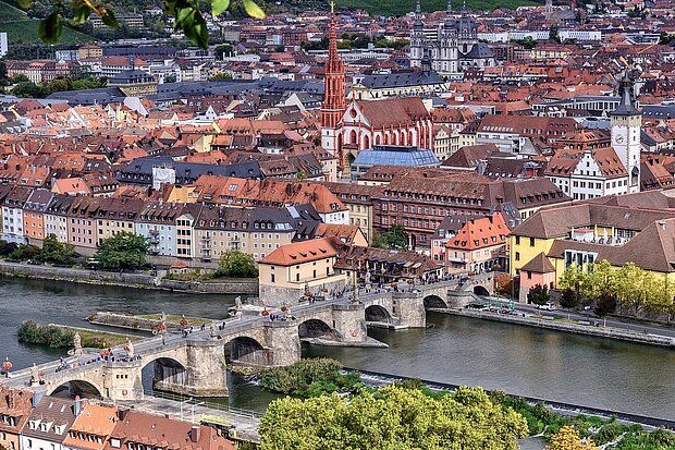 Old bridge on the Main river.